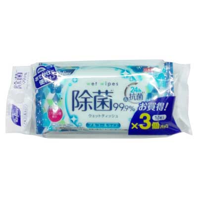 リファイン アルコール除菌ポケットウェットティッシュ 10枚×3個