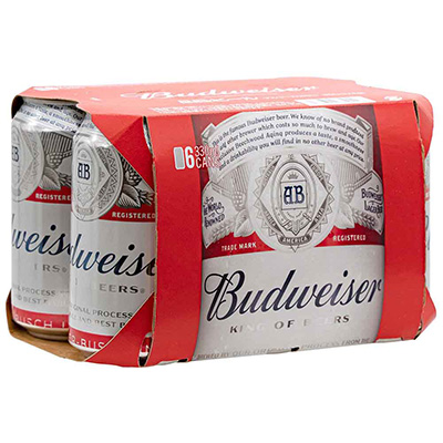 バドワイザー　３３０ｍｌ×６缶