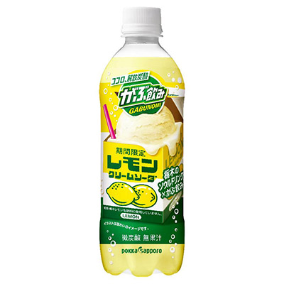 ポッカサッポロ がぶ飲みレモンクリームソーダ 500ml