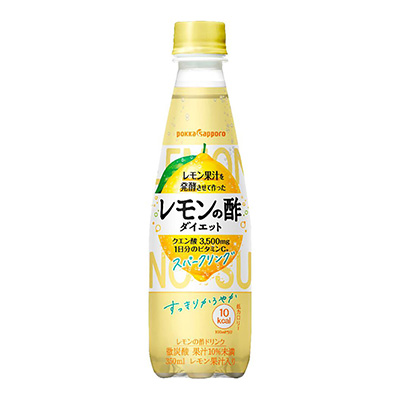 ポッカサッポロ　レモンの酢ダイエットスパークリング　３５０ｍｌ
