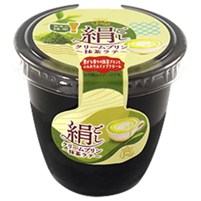 ロピア 絹ごしクリームプリン~抹茶ラテ~