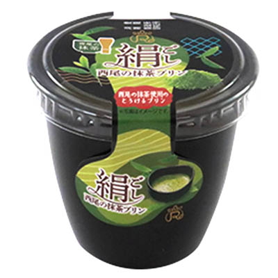 ロピア 絹ごし西尾の抹茶プリン
