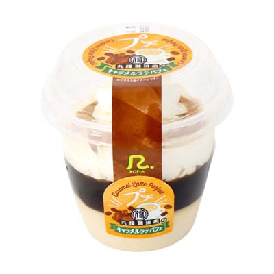 ロピア　プチ　丸福珈琲店のキャラメルラテパフェ　1個