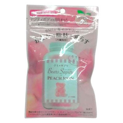 ベアーズサプリ×PEACHJOHN　ピーチ風味のグミ　60ｇ