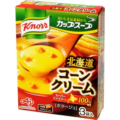 味の素　クノールカップスープ北海道コーンクリーム３袋