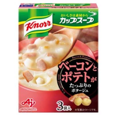 味の素　クノールカップスープ　ベーコンとポテトがたっぷりのポタージュ3袋入