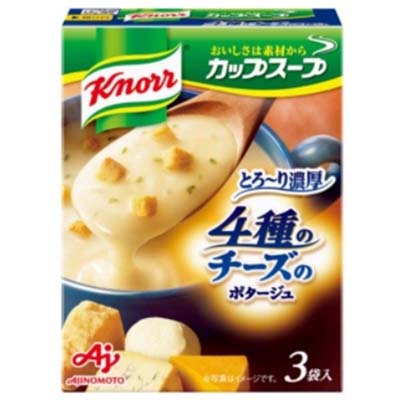 味の素　クノールカップスープ　４種のチーズのポタージュ　3袋入