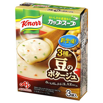 味の素　クノール　カップスープ豆のポタージュ　3袋入