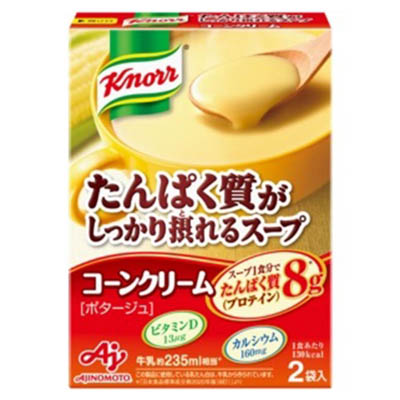 味の素　クノール　たんぱく質がしっかり摂れるスープ　コーンクリーム　2袋入