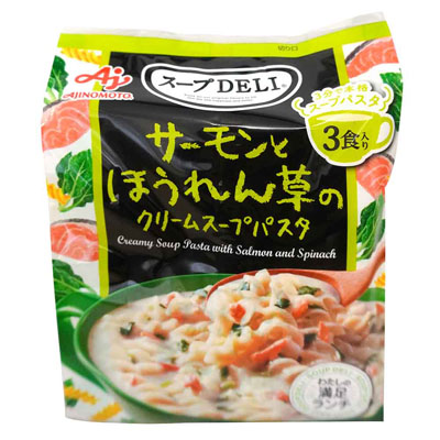 味の素 スープDELI サーモンとほうれん草のクリームスープパスタ 3食入
