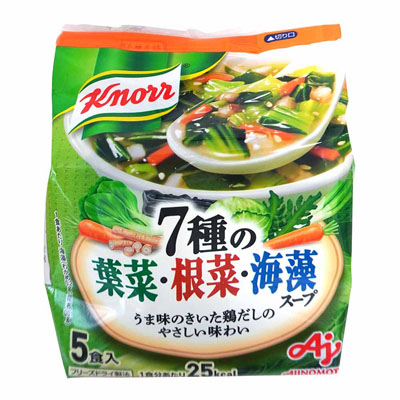 味の素 7種の葉菜・根菜・海藻スープ 5食入