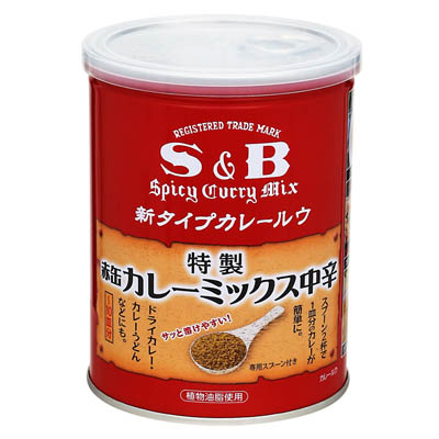 S＆B　特製赤缶カレーミックス中辛　200ｇ