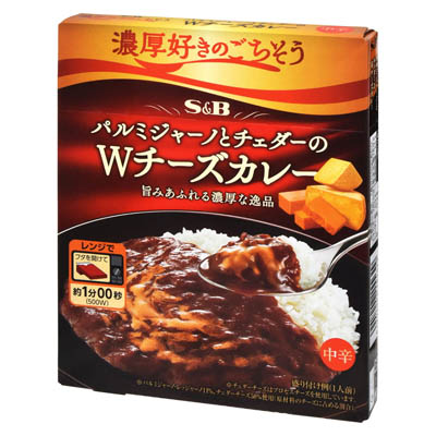 Ｓ＆Ｂ　パルミジャーノとチェダーのＷチーズカレー　150ｇ