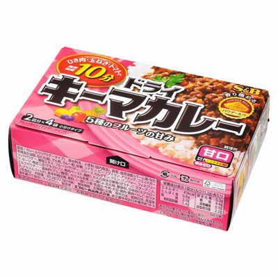 Ｓ＆Ｂ　ドライキーマカレー甘口2皿分×4袋