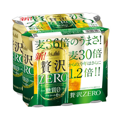 クリアアサヒ贅沢ゼロ500ml6缶