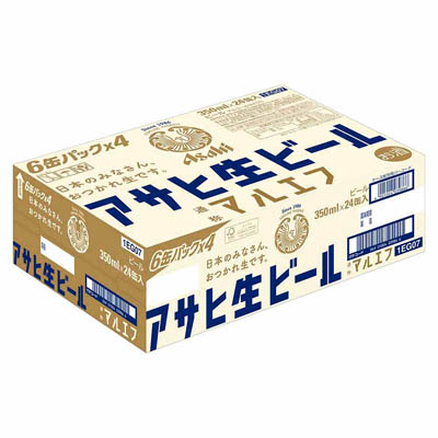 【ケース販売】アサヒ 生ビール(マルエフ) 350ml×24