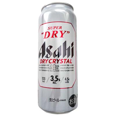 アサヒ　スーパードライ　ドライクリスタル　500ｍｌ