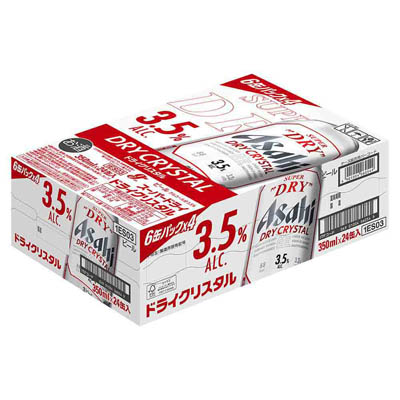 【ケース販売】アサヒスーパードライ ドライクリスタル350ml×24