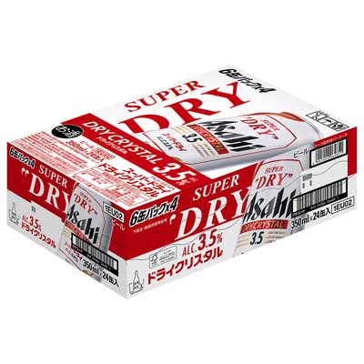 アサヒ　スーパードライ　ドライクリスタル　350ｍｌ×24缶