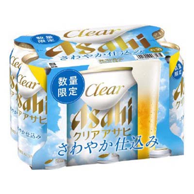 アサヒ　クリアアサヒ爽やか仕込み　　350ml×6缶
