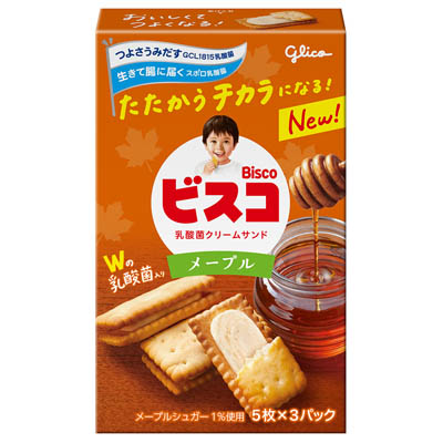 グリコ ビスコ メープル 5枚×3パック