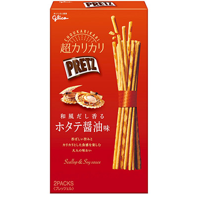 グリコ 超カリカリプリッツ 和風だし香るホタテ醤油味 55g