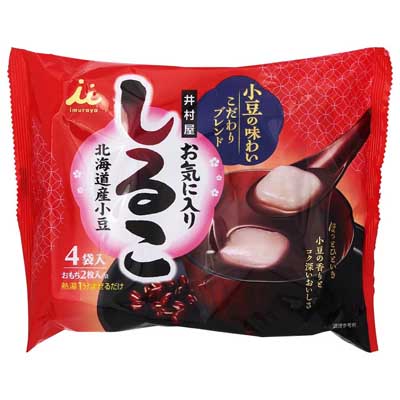 井村屋　お気に入りしるこ　4袋入