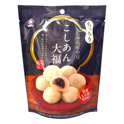 アダチ製菓　北海道産小豆こしあん大福　7個入