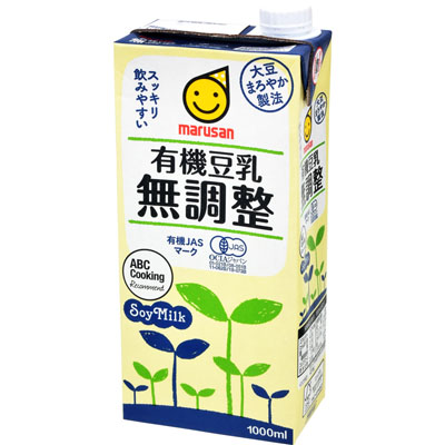 マルサン 有機豆乳無調整1000ml