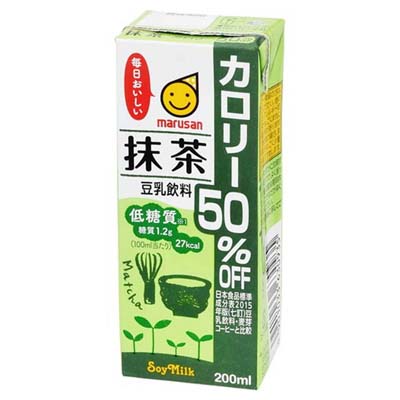マルサンアイ　豆乳飲料抹茶 カロリー50％オフ　200ml