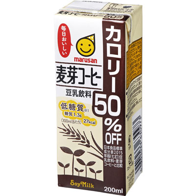 マルサン 麦芽コーヒーカロリー50%オフ