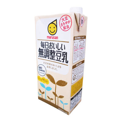 まいにち豆乳 高オレイン酸国産大豆を使った無調整豆乳 | マルサンアイ公式