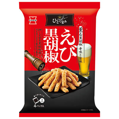岩塚製菓 THEひとつまみ えび黒胡椒 4パック