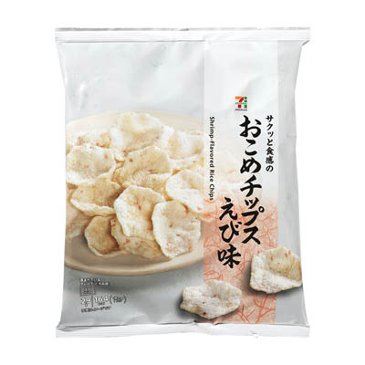 セブンプレミアム　おこめチップス　えび味　29ｇ