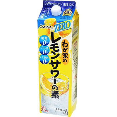 大関 わが家のレモンサワーの素ZERO 25% 1800ml