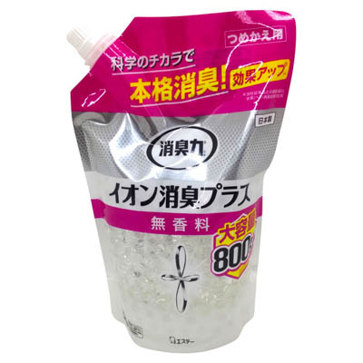 消臭力クリアビーズ イオン消臭プラス 大容量詰替用 800g