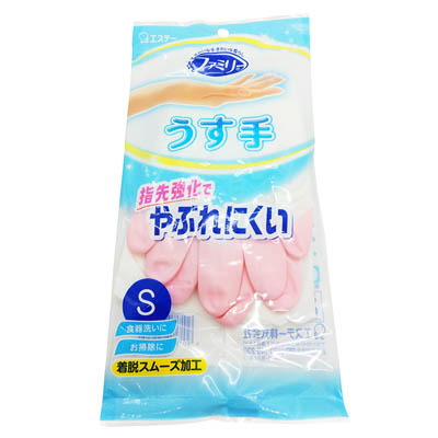 ファミリー　ビニールうす手　指先抗ウイルス加工Ｓサイズ　1双