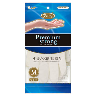 エステー ファミリープレミアムストロングニトリルうす手Ｍオフホワイト １双