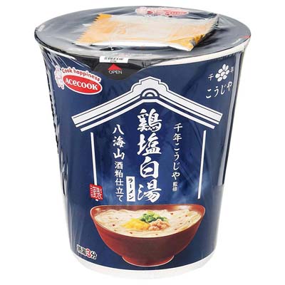 エースコック　千年こうじや監修　八海山酒粕仕立て　鶏塩白湯ラーメン　60ｇ