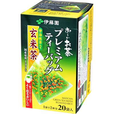 伊藤園　お～いお茶プレミアムティーバッグ玄米茶２０袋