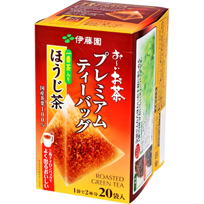 伊藤園　お～いお茶プレミアムティーバッグほうじ茶２０袋