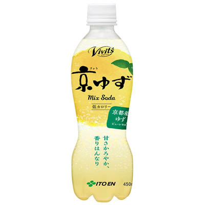 伊藤園 ビビッツ 京ゆずミックスソーダ 450ml