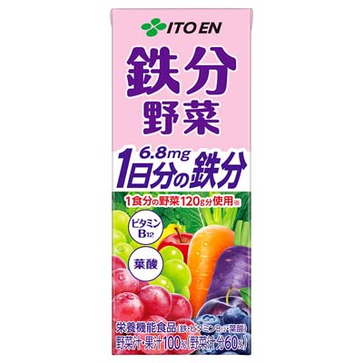 伊藤園 鉄分野菜 1日分の鉄分 200ml