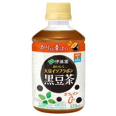 伊藤園　おいしく大豆イソフラボン　黒豆茶　ホット＆コールド兼用　275ｍｌ※常温でのお届けになります