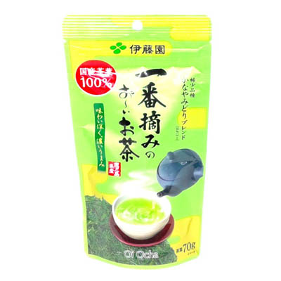 伊藤園　一番摘みのお～いお茶　かなやみどりブレンド　70ｇ