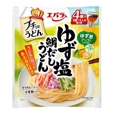 エバラ プチッとうどん ゆず塩鯛だしうどん 22g×4個入