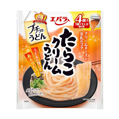 エバラ　プチッとうどん　たらこクリームうどん　1人前×4個入