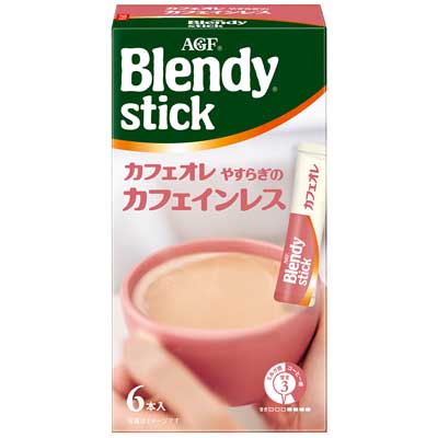 AGF ブレンディスティック カフェオレやすらぎのカフェインレス 6本