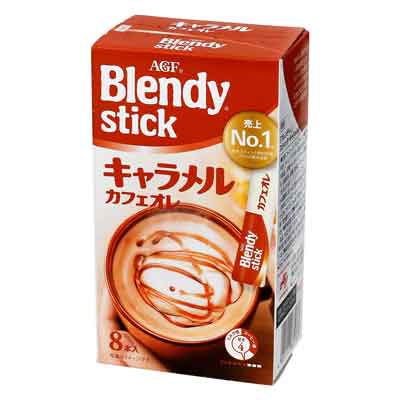 AGF　ブレンディスティック　キャラメルカフェオレ　8本入