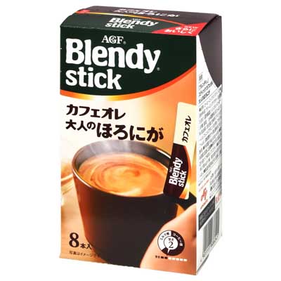 AGF ブレンディスティック カフェオレ大人のほろにが 8本入